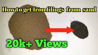 #ironfilingsfromsand || Cool Science Experiment || separation of iron ore from soil || Grade 6