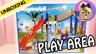 PLAYMOBIL WATER PARK PLAY AREA | Summer Fun Playmobil | UNBOXING 6670