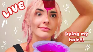 ﾟ.+: LET'S HANG OUTTT while I dye my hair lol .+:｡