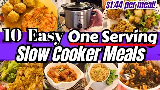 Crockpot Cooking For One | 10 One Serving Slow Cooker Walmart Meals For $14.36