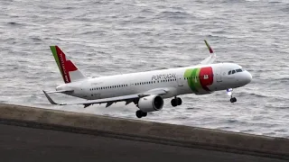 🌬️ Intense Go-Around at Madeira Airport! Witness the Thrill of Windy Conditions! 🛬 #Aviation