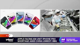 Apple faces iPhone shortages amid Chinese protests