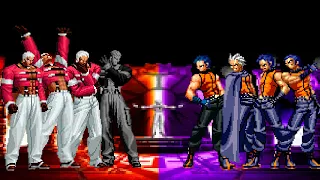 [KOF Mugen] Yashiro Team vs K9999 Team