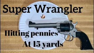 Super Wrangler Shooting Pennies @ 15  Yards