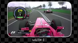 Alonso onboard start at Melbourne 2013