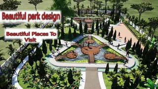 Park design  | Park design in sketchup | Park design animation | Park design architecture | Park