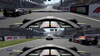 F1 2021 - 2022 - Формула 1 2021 - игра на двоих режим splitscreen - 2 игрока на одном пк! MAZEPIN P3