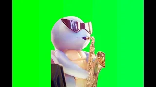 squirtle sax dance green screen