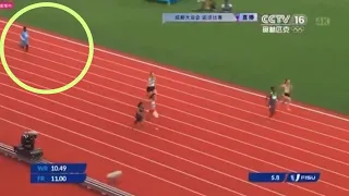 SOMALI SPRINTER GOES VIRAL FOR STUNNINGLY SLOW 100M PERFORMANCE ..untrained Somali Girl enters 100m