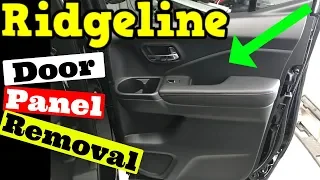 2016-2019 Honda Ridgeline Rear Door Panel Removal How to Remove Replace