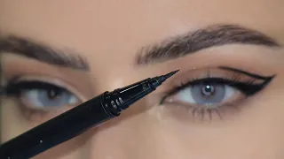 تعليم طريقة رسم الايلينر المزدوج /ايلاينر الهبة |Eyeliner tutorial