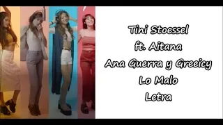 Tini Stoessel ft. Aitana, Ana Guerra y Greeicy - Lo Malo Letra