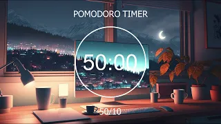 Study With Me ~ 50/10 Pomodoro Timer ★︎ Lofi Beats To Relaxing, Studying and Working 🎶Focus Station