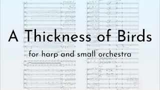 A Thickness of Birds, for harp and orchestra [Score Video]