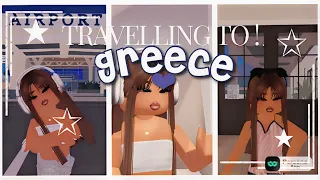 TRAVELLING TO SANTORINI GREECE!🇬🇷🏝🛫🧳|| Berry Avenue Role play!🎀||