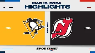 NHL Highlights | Penguins vs. Devils - March 19, 2024