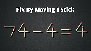 Turn the wrong equation into correct, Matchstick Puzzle