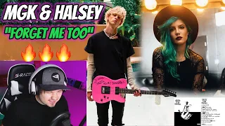 HALSEY'S VOICE!! Reaction to MGK - "Forget Me Too" Ft. Halsey