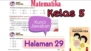 Kunci Jawaban Matematika Kelas 5 Halaman 29 | Pembagian Pecahan Biasa dengan Bilangan Asli