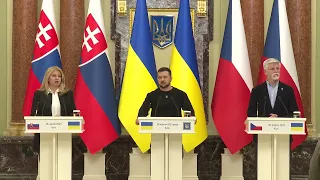 Президенти України, Чехії та Словаччини підписали спільну декларацію