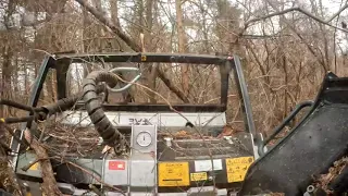 Diamond disc mulcher vs FAE drum mulcher with JD 331g and 333g. Heavy brush and trees.