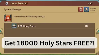 Lords Mobile - FREE 18000 Holy Stars for Everyone!!