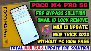 Poco M4 Pro 5g Frp Bypass New Trick 2023 MIUI 13.0.6 Update ⚡🔐⚡ All Poco MIUI 13 Frp Solution