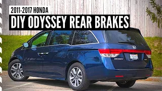 How to Replace Rear Brakes 2011-2017 Honda Odyssey (Pads and Rotors)