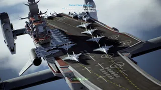 Kuznetsov Helicarrier Mod! Launchable Su-33 & Variable-Sweep Engines [Ace Combat 7 Mod]