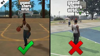 Things you ''CAN'' in GTA SA but you ''CAN'T'' in GTA V | Comparison