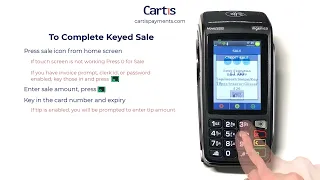 How To Complete a Manually Keyed Credit Card Sale on an Ingenico Desk 5000 or Move 5000 Terminal