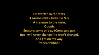 Tinie Tempah - Written In The Stars (feat. Eric Turner) (ON SCREEN LYRICS)