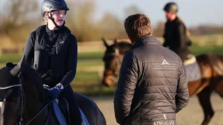 Springpferd Chapeau zurück im Stall Ramsbrock u. neue Reiterin für den kleinen Fuchs Campino