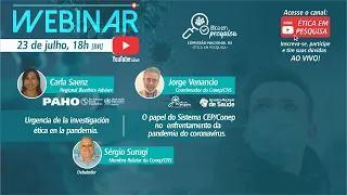 Webinar - Carla Saenz, Jorge Venancio e Sérgio Surugi