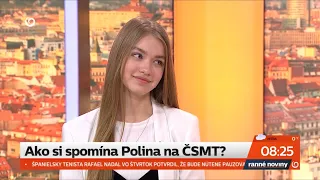 Polina Babii Rozhovor TV JOJ  Ranné noviny  /Інтерв'ю Поліна Бабій - TV JOJ ранкові новини