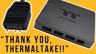 Control Thermaltake FANS with iCUE, Aura Sync and more! - TTSYNC controller - A cool RGB Gadget.
