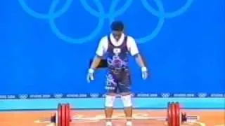 Frank Rothwell's Olympic Weightlifting History Zhang Guozheng, 2004 Olympic Gold.wmv