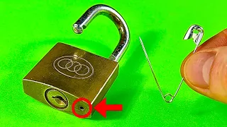 3 ways to open a lock / How to open a lock without key