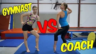 Gymnast VS Coach Gymnastics Competition Floor Routines| Rachel Marie