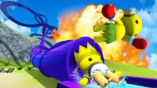 We Combine Explosives and Waterslides in Wobbly Life Multiplayer!