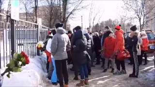 Прощание с юным хоккеистом "Витязя" в Подольске // РИАМО в Подольске