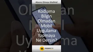 Kodlama Bilmeden Mobil Uygulama Yap | Kodlama Bilmeden Oyun Yap | Kısa Videolar #1 | mrVancetti