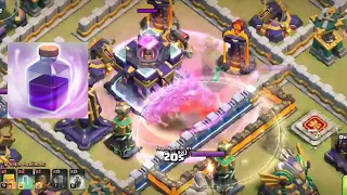 Take down any townhall using only spells , clash of clans