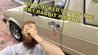 Fixing the door lock on the MK1 Rabbit Pickup Truck | I got locked out!