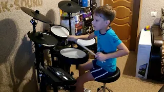 Skillet Monster drum cover by 7 y.o.