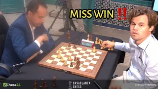 MISS WIN || Magnus Carlsen vs Amin Bassem || Casablanca Chess 2024