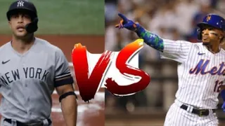 Giancarlo Stanton and Francisco Lindor battle it out in the subway series