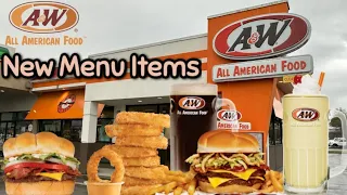 A&W All American Food Restaurant New Items-BBQ Bacon Crunch Burger