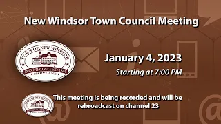 New Windsor Town Council Meeting 1-4-2023