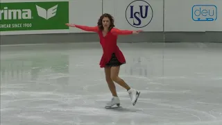 Eugenia NATOLI. Oberstdorf 2018. Silver Ladies IV - Free Skating. 9 place